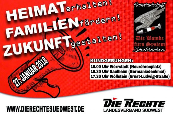 Terminhinweis: Ringkundgebung am 27. Januar 2018 in Rheinland-Pfalz