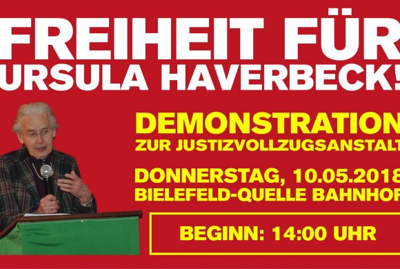Aktuelle Infos zur Soli-Demo für Ursula Haverbeck am 10. Mai in Bielefeld!
