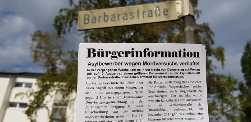 Bedburg: Flugblattaktion nach Mordversuch durch Asylanten