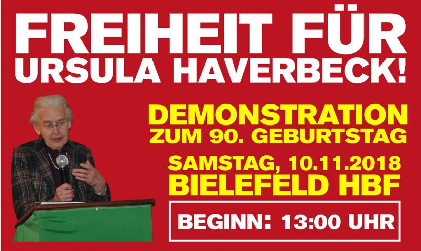 Letzte Informationen zur Geburtstags-Demonstration für Ursula Haverbeck in Bielefeld