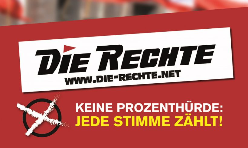 DIE RECHTE-Landesverband BaWü mit Plakatierung in Rheinau in den Europawahlkampf gestartet!