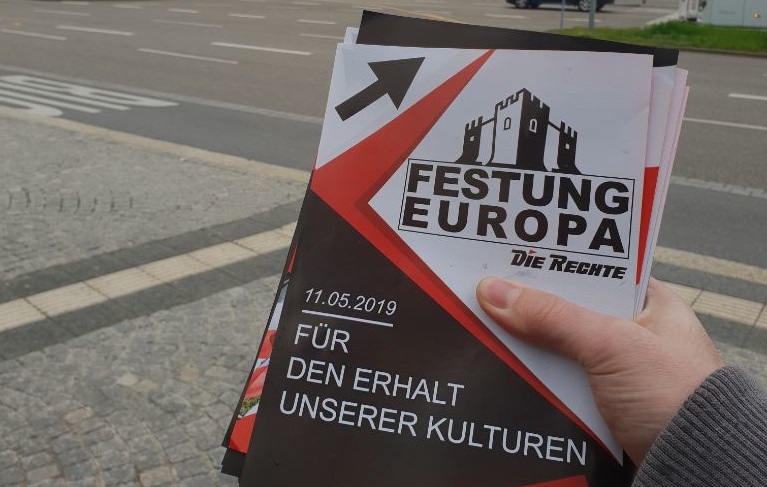 Festung Europa – Für den Erhalt unserer Kulturen – Verteilaktion für die Demo am 11.05.2019 in Pforzheim