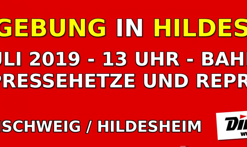 Aufruf zur Kundgebung am 27. Juli 2019 in Hildesheim!