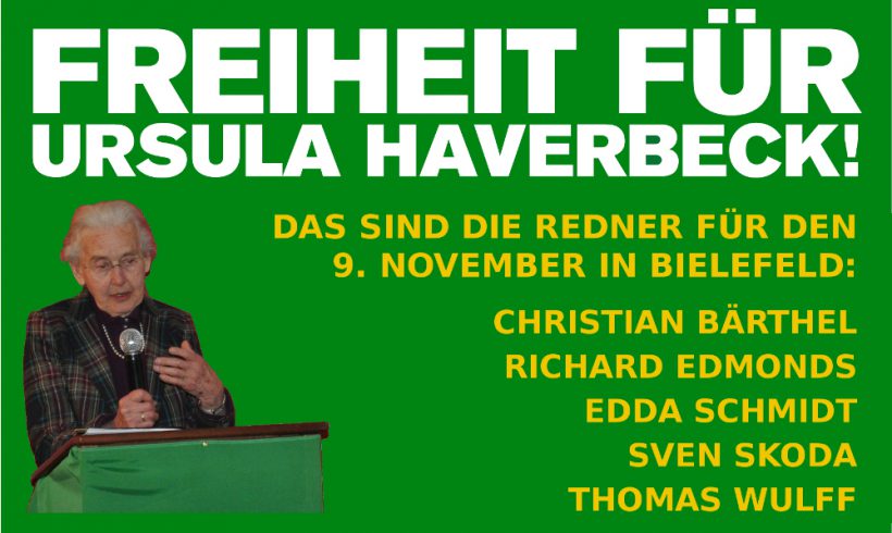 9. November: Die Redner der Ursula-Geburtstagsdemo in Bielefeld stehen fest!