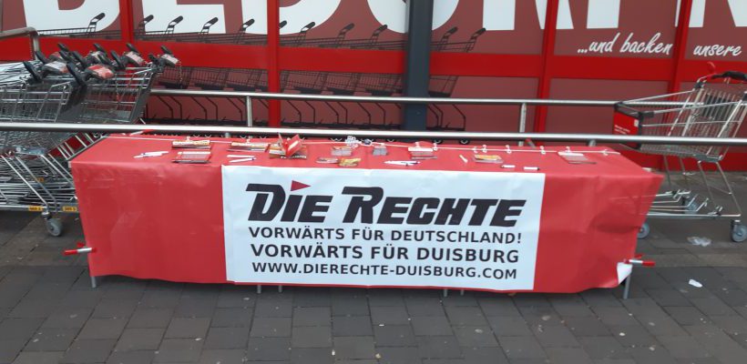 Duisburg: Infotisch im Bergarbeiter-Stadtteil Walsum