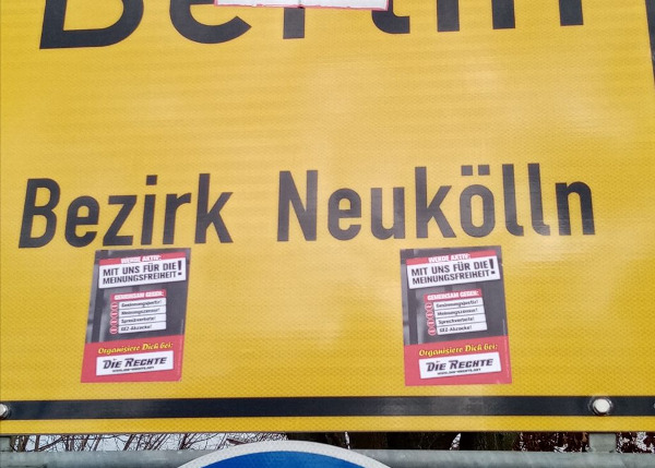 Meinungsfreiheit-Kampagne: Verteilaktion in Berlin-Neukölln!
