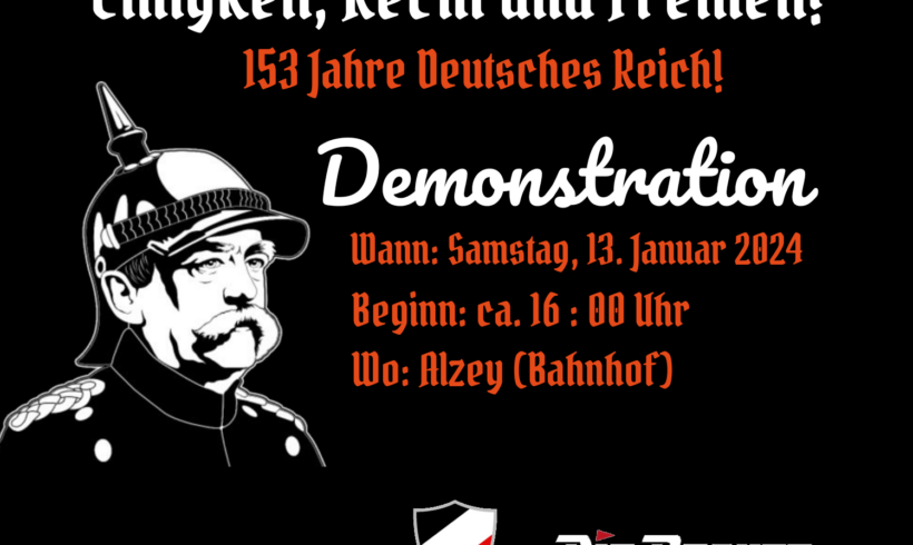 Reichswiegenfest! 13.01.2024 -Demonstration in Alzey!